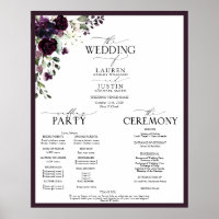 Plum Lila Mauve Floral Watercolor Programm