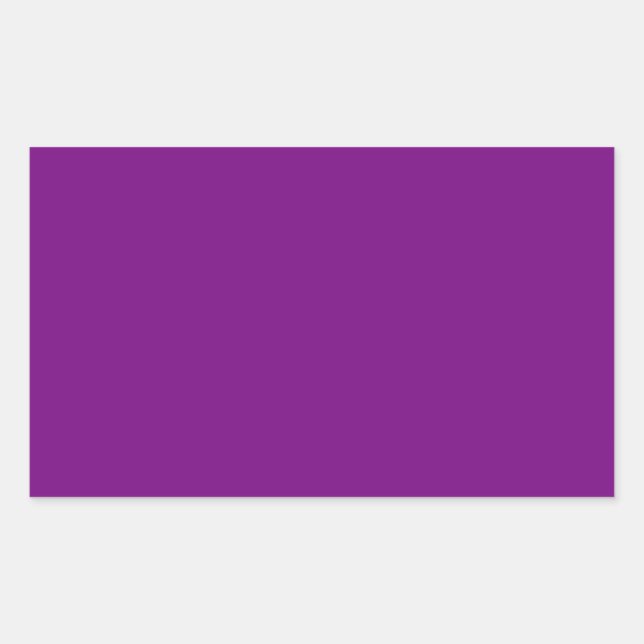 Plum Lila Rectangle Aufkleber (Vorderseite)