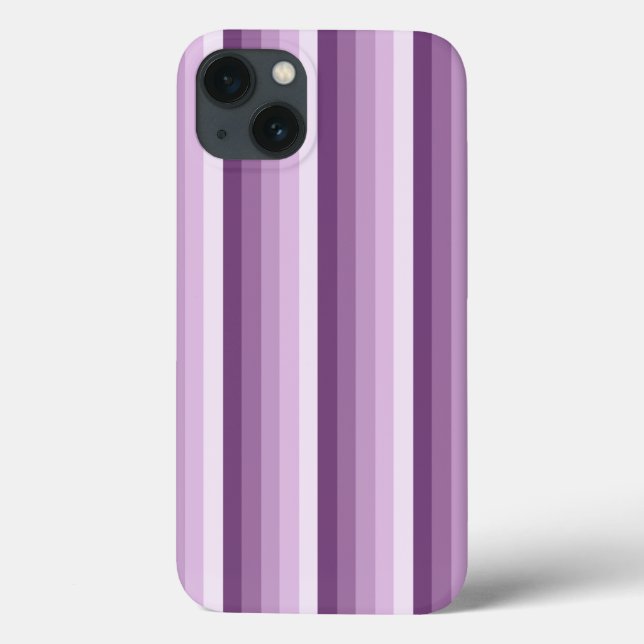 Plum lila Schattenstreifen Case-Mate iPhone Gehäus Case-Mate iPhone Hülle (Rückseite)