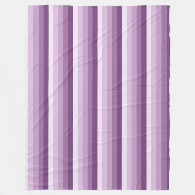 Plum lila Schattenstreifen Fleecedecke (Vorderseite)