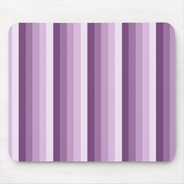 Plum lila Schattenstreifen Mousepad (Vorne)