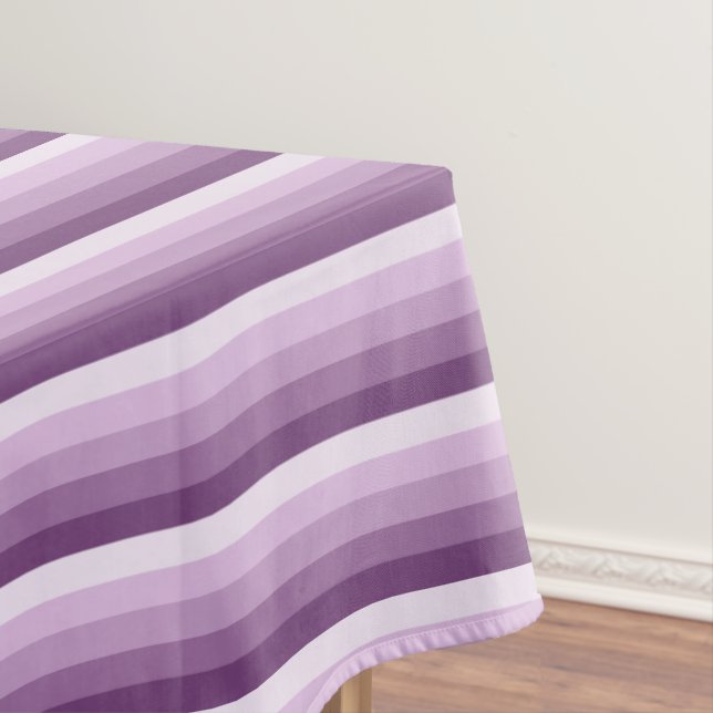 Plum lila Schattenstreifen Tischdecke (Beispiel)