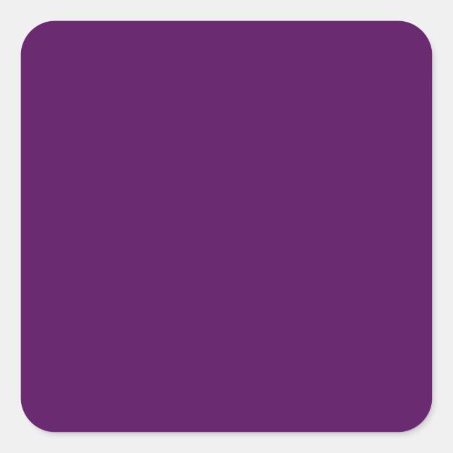 Plum Lila Square Sticker (Vorderseite)