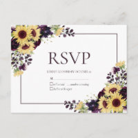 Plum Lila Sunflower Wassercolor No Menu UAWG