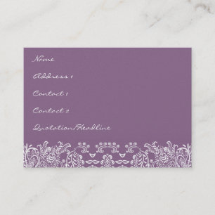 Plum Love Birds Business Cards Visitenkarte