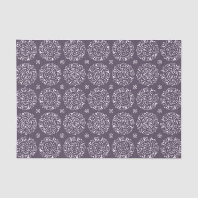 Plum Mandala Seidenpapier (Vorderseite)