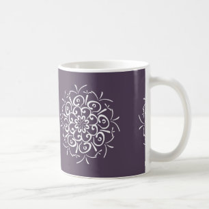 Plum Mandala Tasse