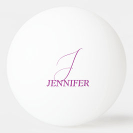 Plum Mit Monogramm Tischtennisball