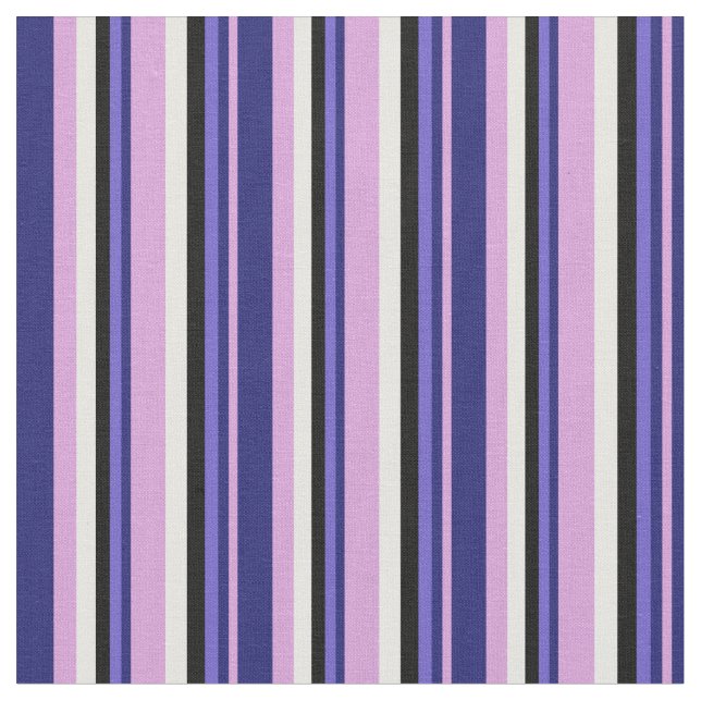 Plum, Mitternachtsblau, Schieferblau, Schwarz und  Stoff (Nahaufnahme)