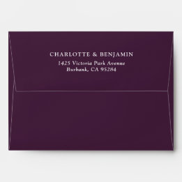 Plum Moderne Hochzeit 5,25x7,25