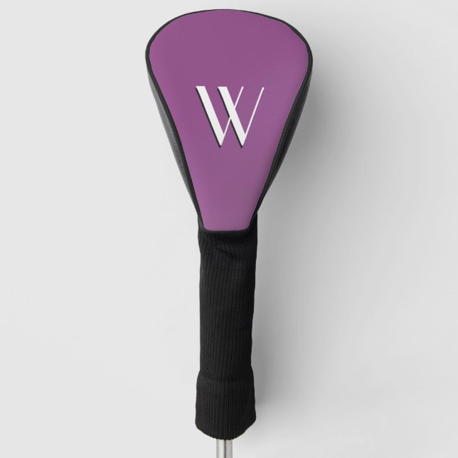 Plum Nice Initial Golf Headcover (Vorderseite)