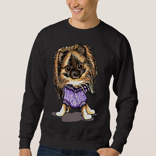 Plum Niedlich Spitz Sweatshirt (Vorderseite)