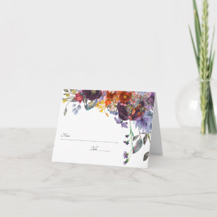 Plum Orange Personalisierte Tischnummer