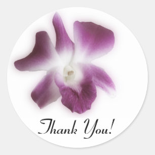Plum Orchid, danke! Runder Aufkleber