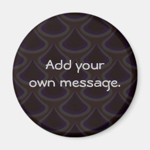 Plum Peacock Drops Magnet