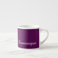 Plum Perfection - Anpassbarer Name Espresso Cup