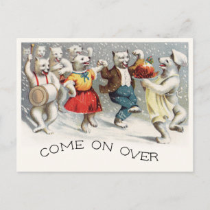 Plum Pudding Jig Postkarte