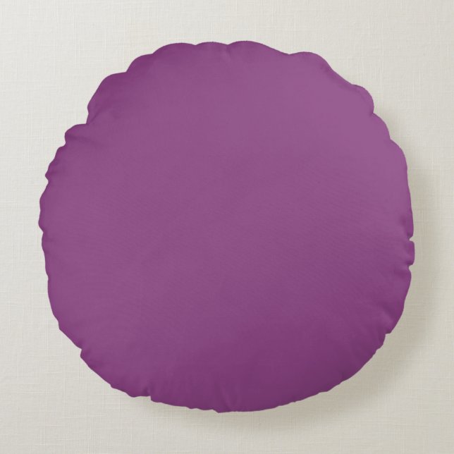 Plum Round Pillow Rundes Kissen (Vorderseite)