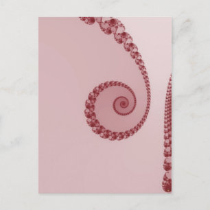 Plum Simple Spiralpostkarte Postkarte