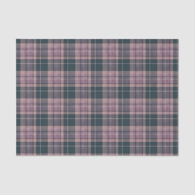 Plum tartan seidenpapier (Vorderseite)