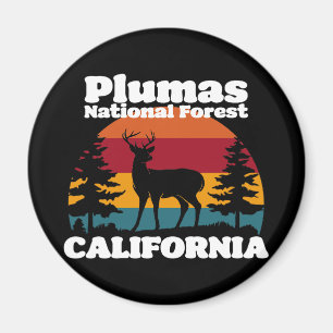 Plumas National Forest California Magnet