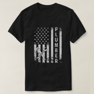 Plumber American Flag Plumper T-Shirt