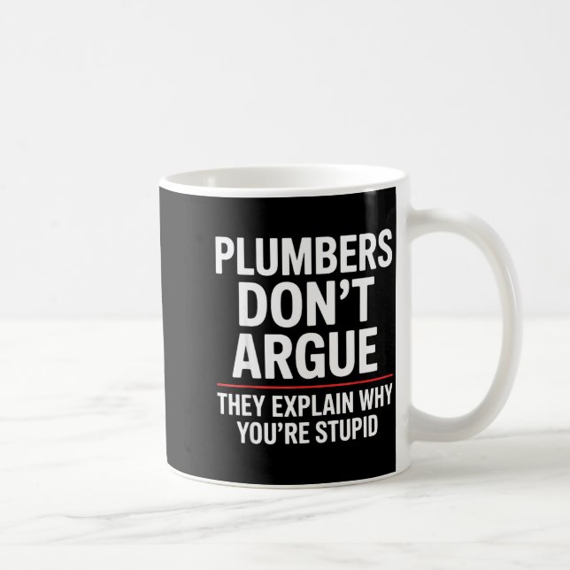 Plumber Art For Men Women Plumbing Pefitter Plumbe Kaffeetasse (Rechts)