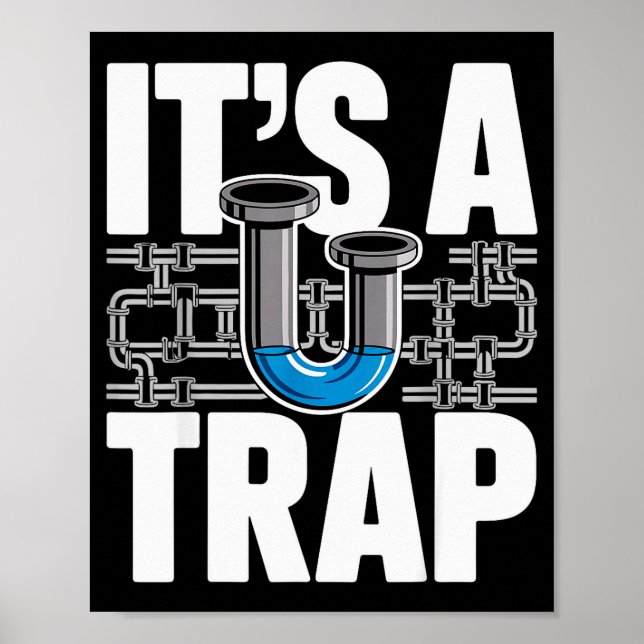 Plumber Art For Men Women Plumbing Pefitter Plumbe Poster (Vorne)