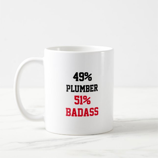 Plumber Badass Kaffeetasse (Links)