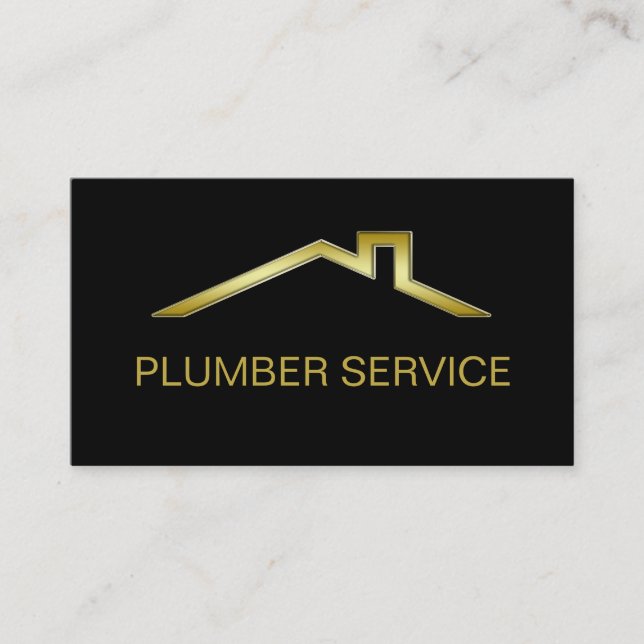 Plumber Business Cards Visitenkarte (Vorderseite)