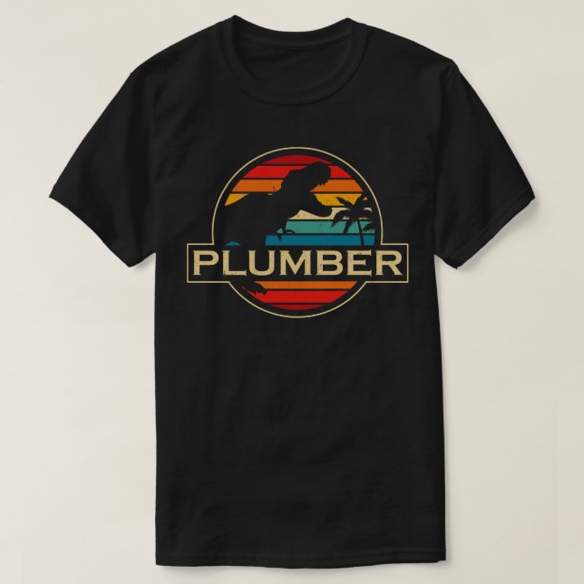 Plumber Dinosaur T-Shirt (Design vorne)