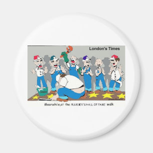 Plumber Hall of Fame Funny Gifts T-Shirts Sammlers Magnet