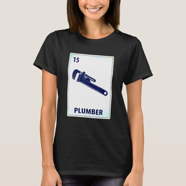 Plumber mexikanische Karten T-Shirt (Vorderseite)
