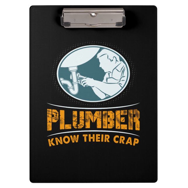 Plumber Plumbing Klemmbrett (Vorderseite)