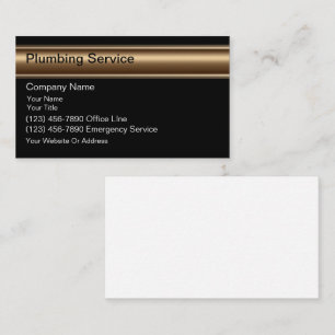 Plumber-Visitenkarten Visitenkarte