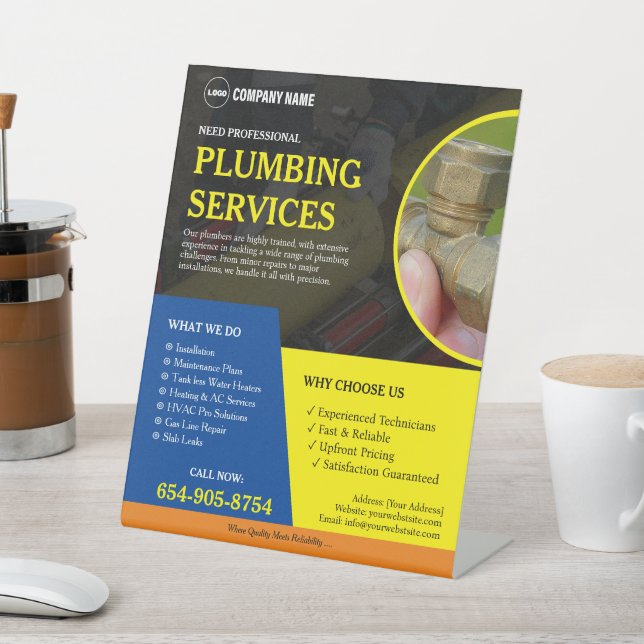 Plumbing-Services-Pedestzeichen Sockelschild (In SItu)