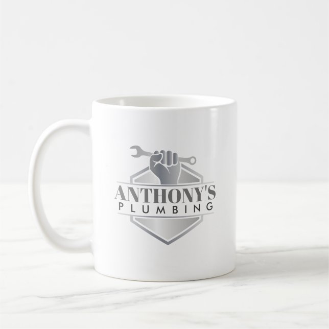 Plumbing Slogans Kaffeetasse (Links)