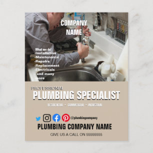 PLUMBING SPECIALIST Klempner Badezimmer-Installate Flyer