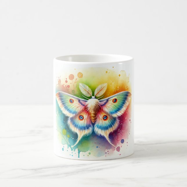 Plume Moth 310824AREF103 - Watercolor Kaffeetasse (Mittel)