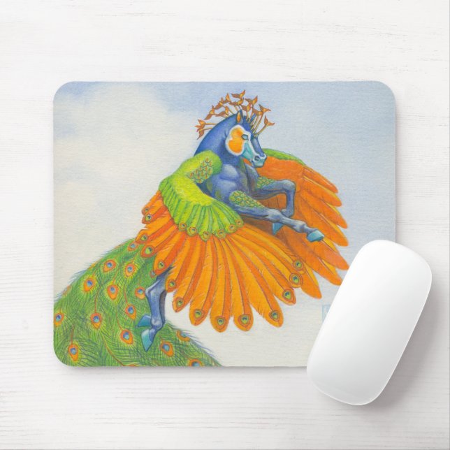 Plumed Pegasus Mousepad (Mit Mouse)