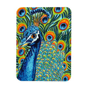 Plumed Pfau I Magnet