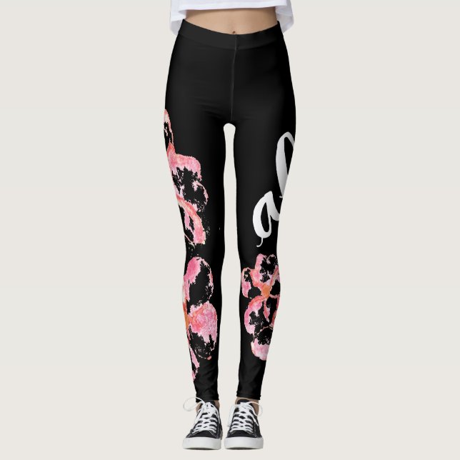Plumeria-Aloha Leggings (Vorderseite)