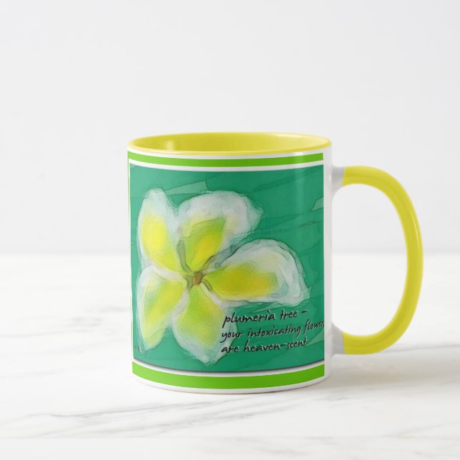 Plumeria-Baumhaiku-Tasse Tasse (Rechts)