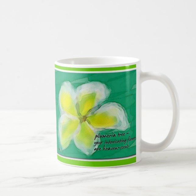 Plumeria-Baumhaiku-Tasse Tasse (Rechts)