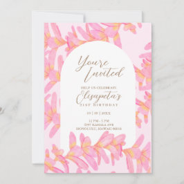 Plumeria Birthday Einladung