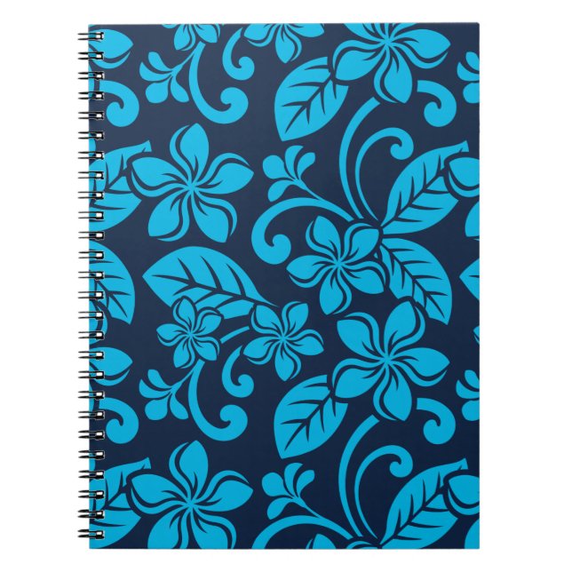 PLUMERIA (Blau x 2) Notizblock (Vorderseite)