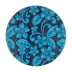 ?PLUMERIA (Blau x 2) Schneidebrett