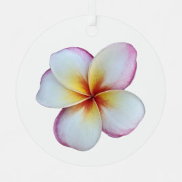 Plumeria Bloom Metal Ornament Aus Metall