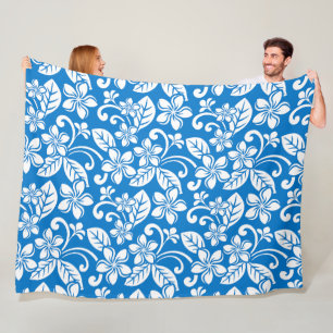 PLUMERIA (BLUE SKY) FLEECEDECKE