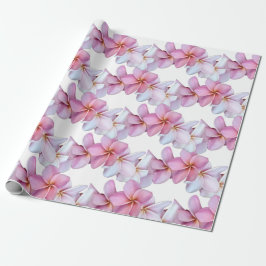 Plumeria blüht in Rosa Geschenkpapier